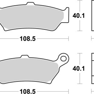 Plaquettes de frein BREMBO Off-Road métal fritté – 07BB43SP
