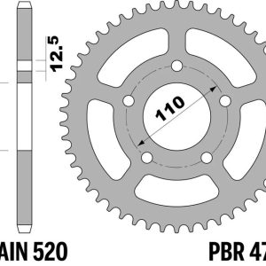 Couronne PBR acier standard – 520