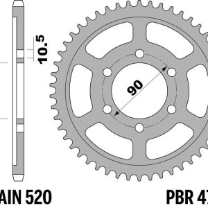 Couronne PBR acier standard – 520