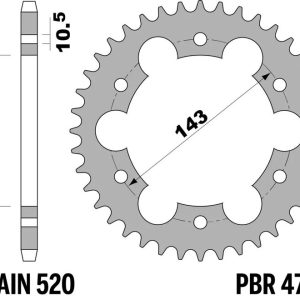Couronne PBR acier standard – 520