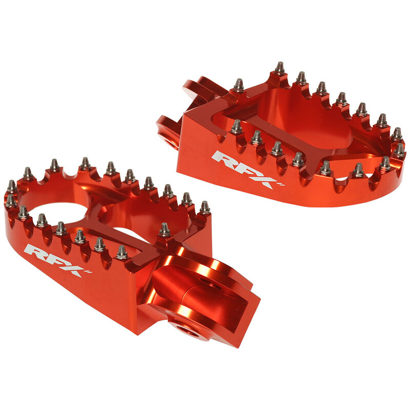 Repose-pieds RFX Pro Series aluminium CNC – orange