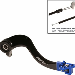 Pédale de frein RFX Pro Series – embout repliable – bleu