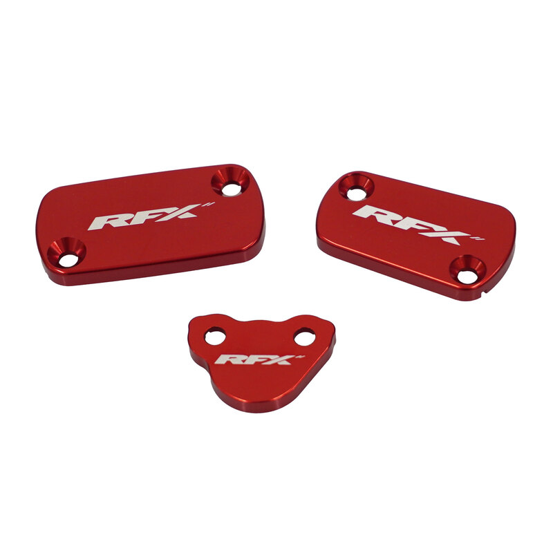 Jeu de couvercles de maîtres-cylindres RFX Pro Series – rouge