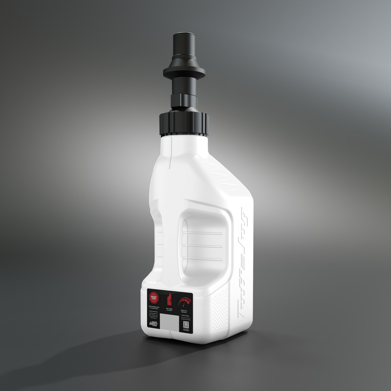 Bidon d’essence TUFF JUG blanc avec bouchon Ripper 1.25G/5L