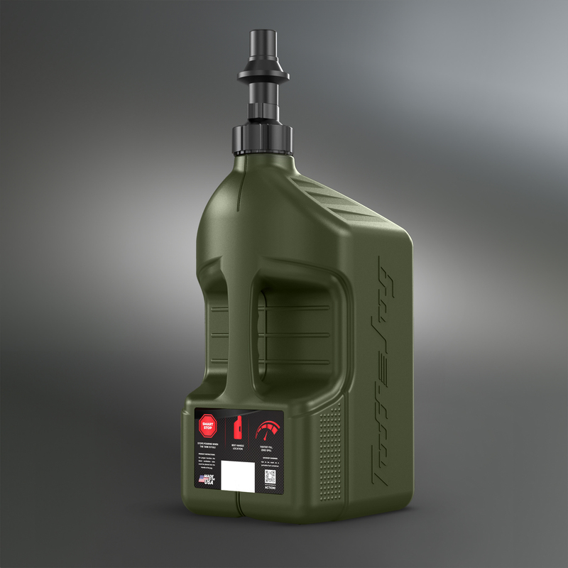 Bidon d’essence TUFF JUG vert forêt avec bouchon Ripper 5G/20L