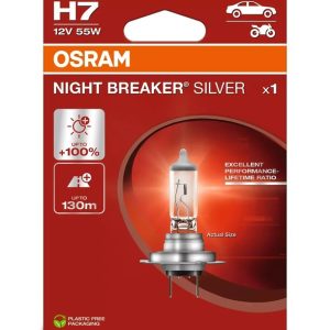 Ampoule OSRAM H7 Night Breaker Silver 12V 60/55W PX26d – à l&rsquo;unité