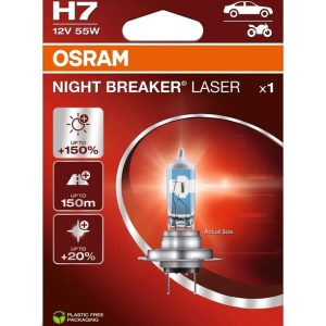 Ampoule OSRAM H7 Night Breaker Laser 12V 55W PX26d – à l&rsquo;unité