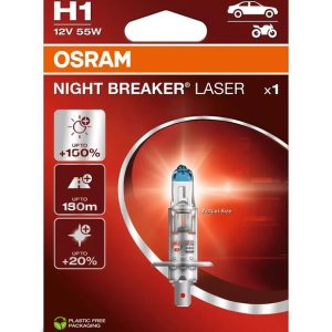 Ampoule OSRAM Night Breaker Laser H1 12V/55W – X1
