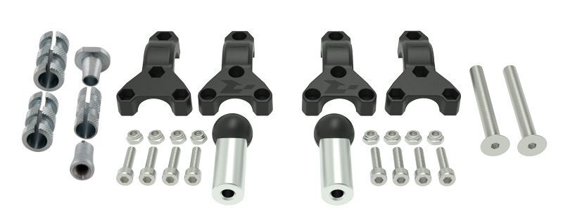 Kit fixation RACETECH pour protège-mains HP3 Ø22/28,6mm