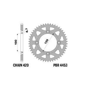 Couronne PBR alu standard – 420