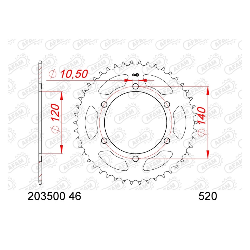 Couronne AFAM acier standard – 520