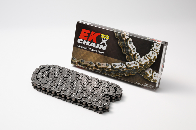Chaine de transmission EK CHAIN 525 ZVX3 - Joints Nx-Ring - attache à riveter