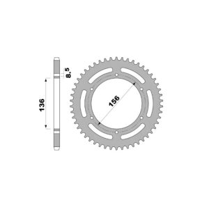Couronne PBR alu standard – 420