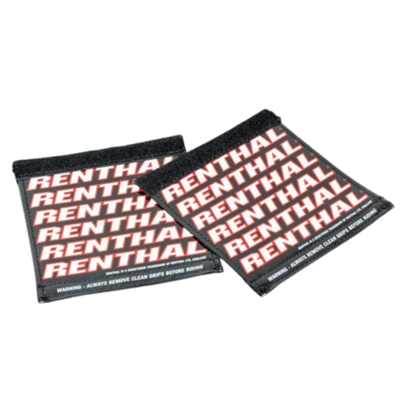 Protège-poignées RENTHAL Clean Grips – noir/rouge