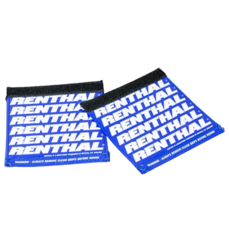 Protège-poignées RENTHAL Clean Grips – bleu/blanc