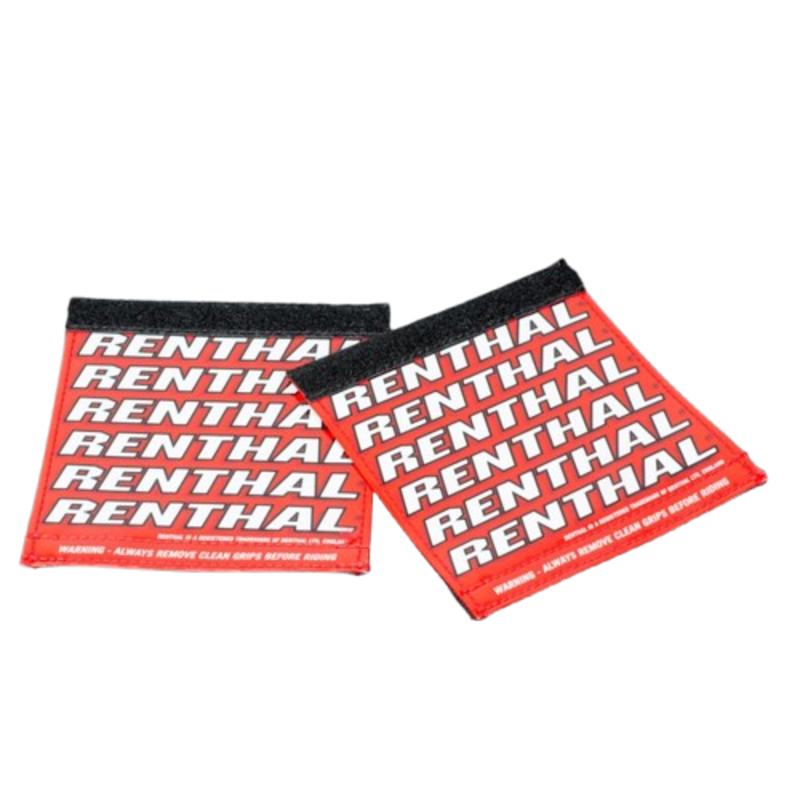 Protège-poignées RENTHAL Clean Grips – rouge/blanc