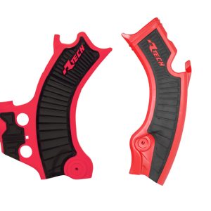 Protections de cadre RACETECH – rouge/noir