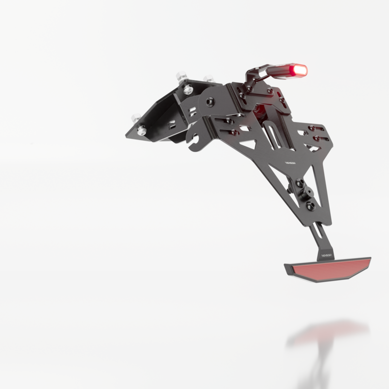 Support de plaque HIGHSIDER pro Akron-RS – Avec Feu Arrière