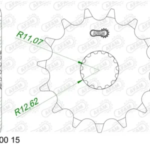Pignon AFAM acier standard – 520