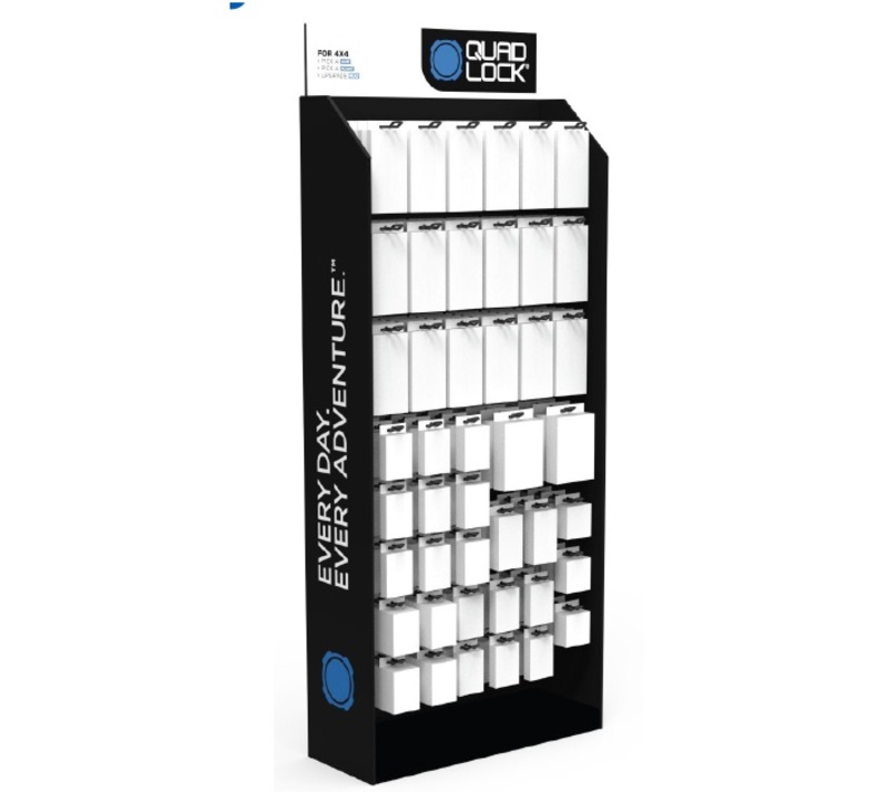 Présentoir carton QUAD LOCK - anglais
