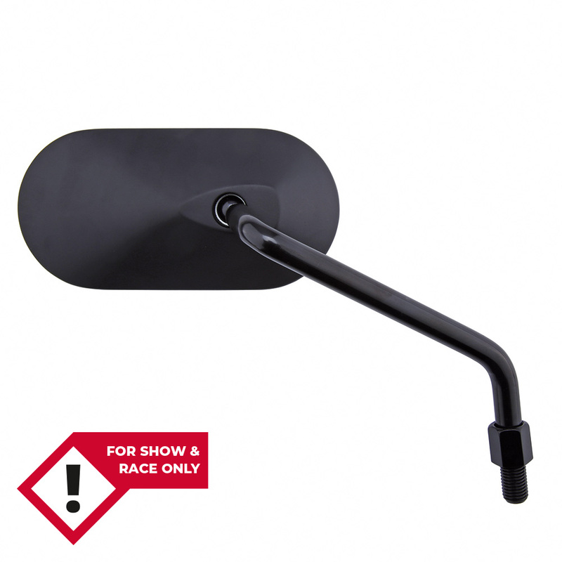 Rétroviseur sur guidon HIGHSIDER smart Agila ovale – côté droit – non homologué E – noir