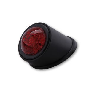 Feu arrière LED HIGHSIDER smart Old School Type 1 homologué – verre rouge – l&rsquo;unité