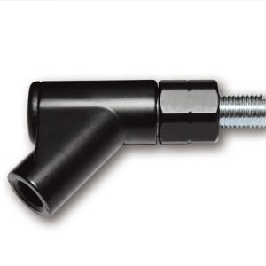 Adaptateur miroir HIGHSIDER smart M10 x 1,25 mm filetage à gauche – noir