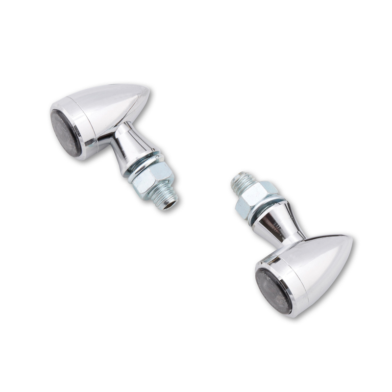 Clignotant LED HIGHSIDER smart Sixteen Bullet homologué – verre fumé – la paire