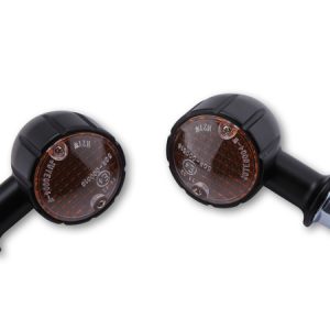 Clignotant HIGHSIDER smart Arizona Mini homologué – verre orange – la paire