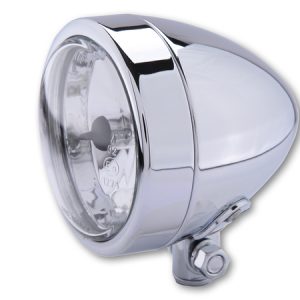 Feu avant H4 HIGHSIDER smart Bullet (3-1/2&Prime;) – feu de route – fixation inférieure – homologué E – chromé – à l&rsquo;unité