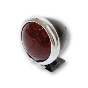 Feu arrière LED HIGHSIDER smart Bates Style homologué – verre rouge – l&rsquo;unité