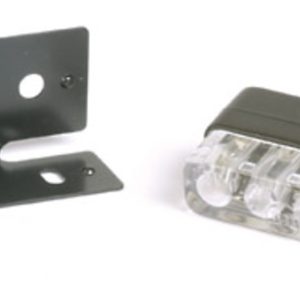 Éclairage de plaque LED HIGHSIDER smart Mini – noir – à l&rsquo;unité