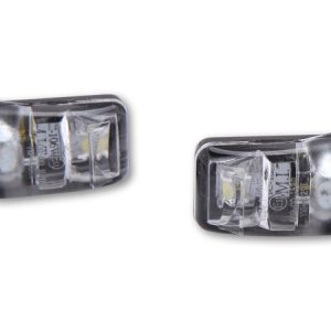 Éclairage de plaque LED HIGHSIDER smart Picco – noir – la paire