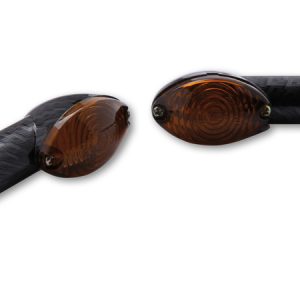 Clignotant HIGHSIDER smart Cateye Mini homologué – verre fumé – la paire