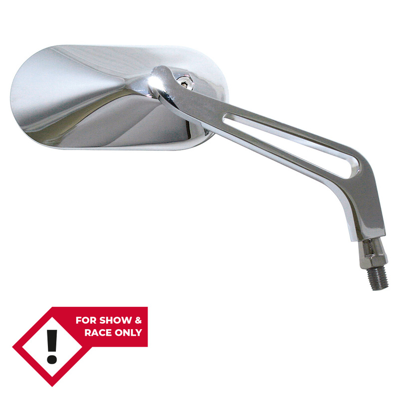Rétroviseur de guidon HIGHSIDER smart ovale – chrome