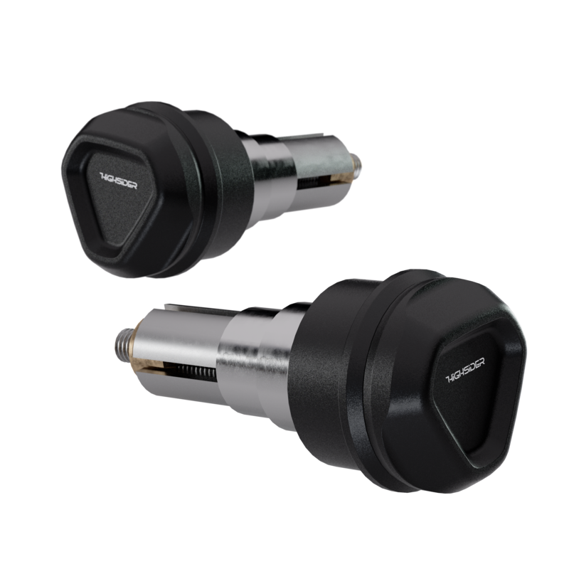 Embouts de guidon HIGHSIDER pro Ventura-LS noir