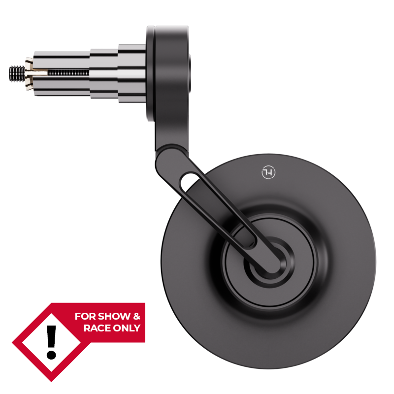 Rétroviseur d’embout de guidon HIGHSIDER pro Conero-XS court – noir