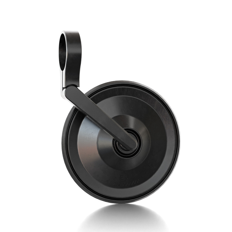 Rétroviseur d’embout de guidon HIGHSIDER smart Circula-S court – noir