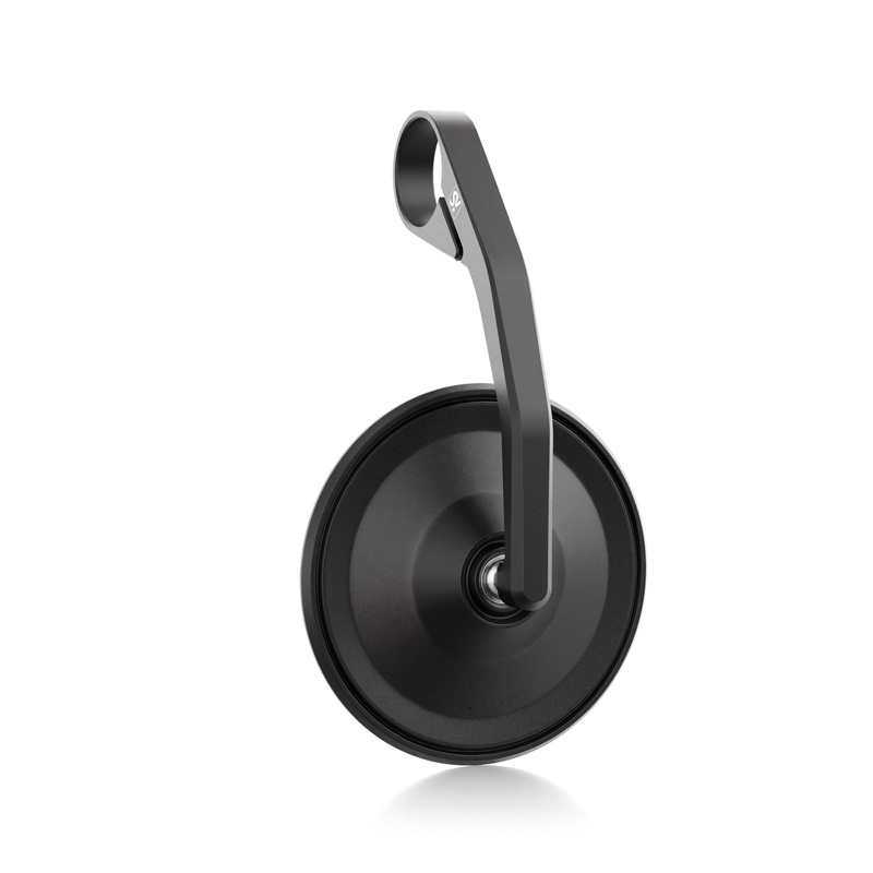 Rétroviseur d’embout de guidon HIGHSIDER smart Circula-S long – noir