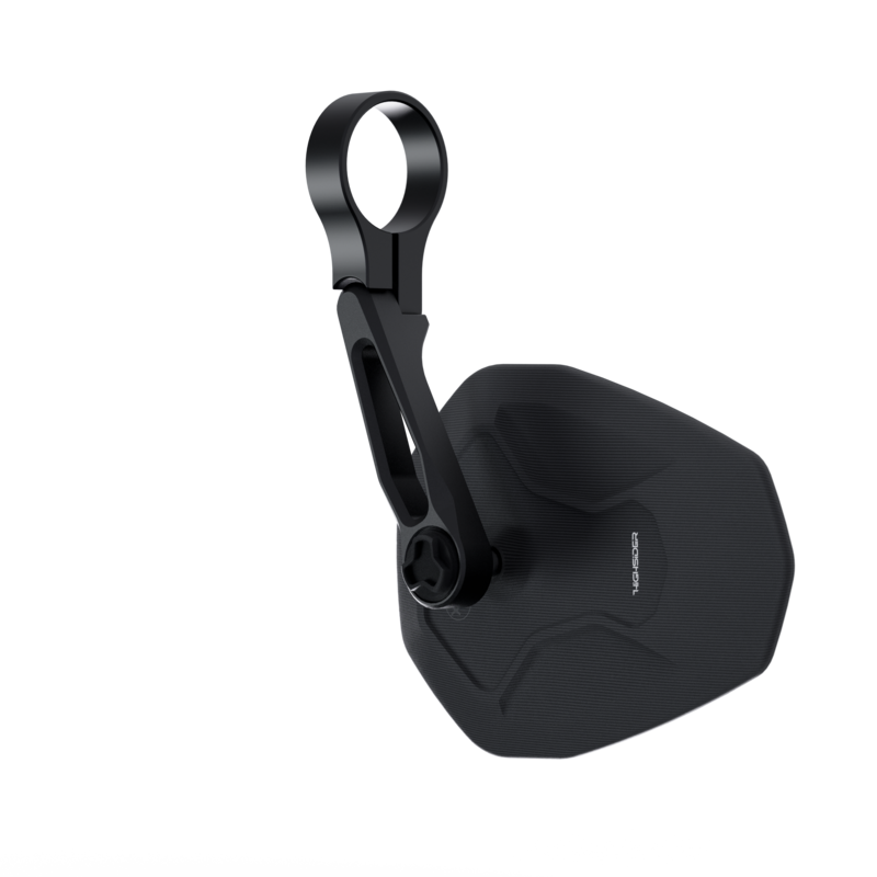Rétroviseur d’embout de guidon HIGHSIDER pro Ventura-RS court – noir