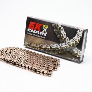 Chaine de transmission EK CHAIN 520 MVXZ2 – Joints Qx-Ring – attache à riveter
