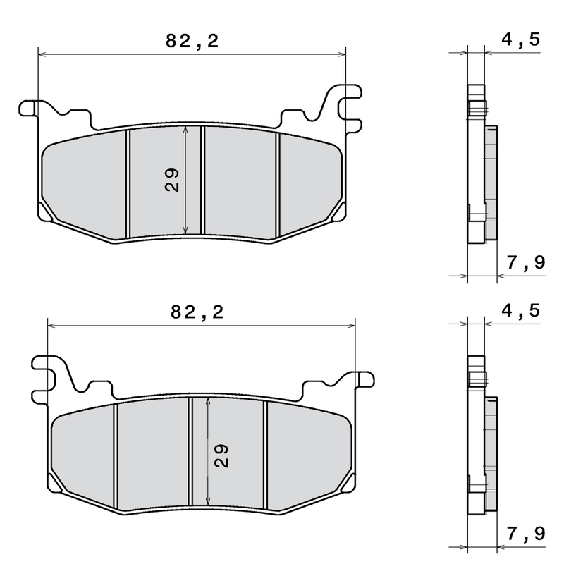 Plaquettes de frein BREMBO Racing métal fritté – M588Z04