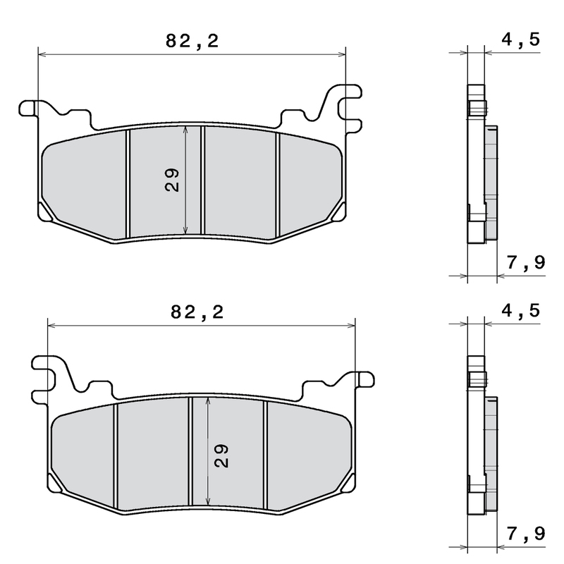 Plaquettes de frein BREMBO métal fritté – M588Z03