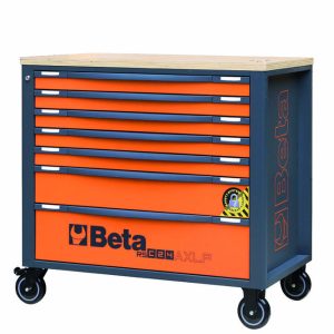 Servante mobile d&rsquo;atelier BETA RSC24AXLP/7 – 7 tiroirs + composition de 418 outils ¼’’ et ½’’