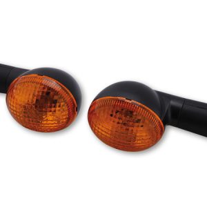 Clignotants HIGHSIDER smart OVAL Mini – noir