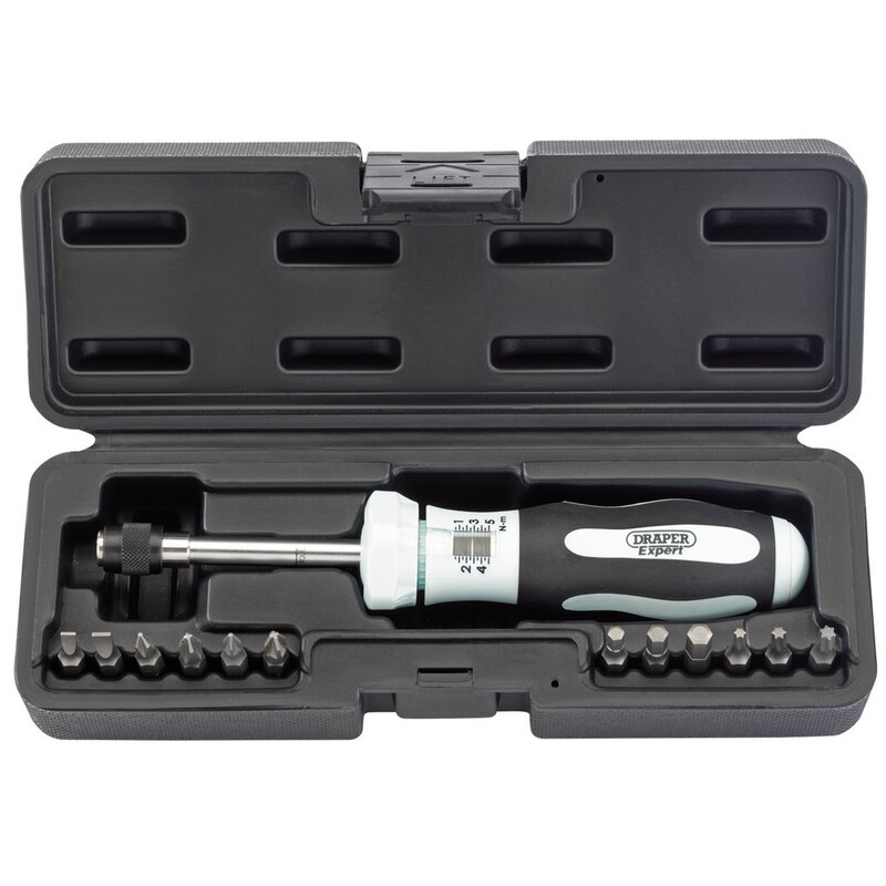 Kit de tournevis dynamométrique DRAPER Expert – 1 – 5 Nm