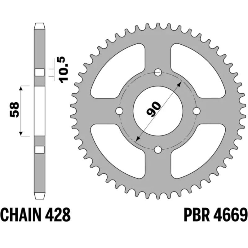 Couronne PBR acier standard – 428