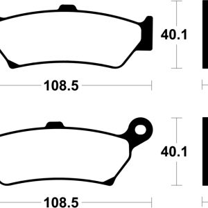 Plaquettes de frein TECNIUM Performance métal fritté – MR505