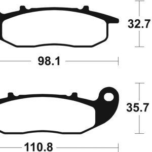 Plaquettes de frein TECNIUM Performance métal fritté – MF359