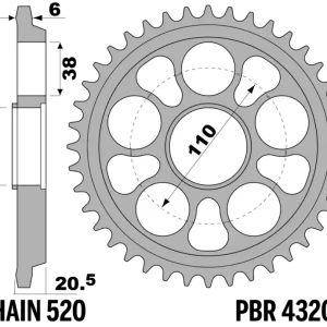 Couronne PBR acier renforcé – 520